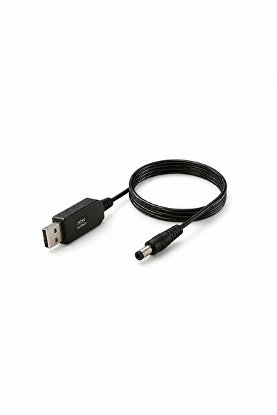 MVLH 1 Metre USB DC Dönüştürücü Kablo 5.5x2.5mm 5V 12V Step Up Voltaj Yükselt...