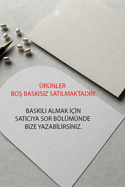 Luna Davetiye Kampanyalı Düğün, Nişan, Nikah Davetiyesi-1 (50 Adet)