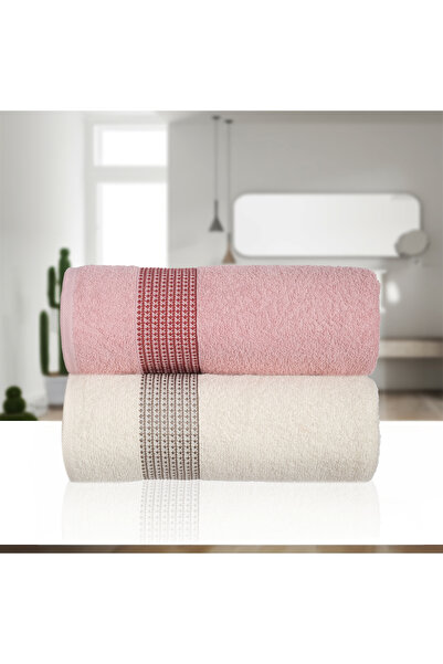 HOME MOD STORE Set 2 prosoape de baie, 90x150 cm, mărime foarte mare, economi...