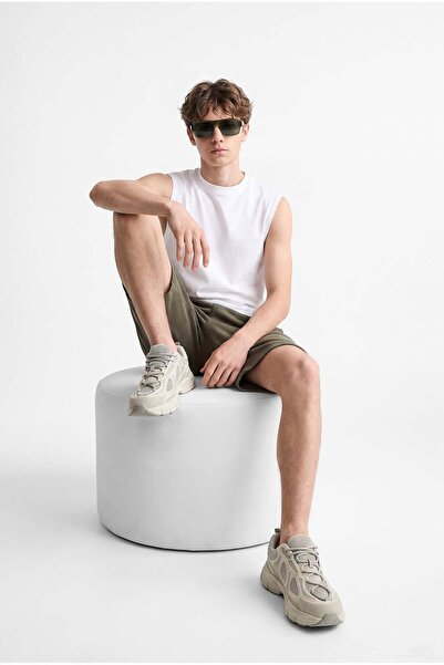 PAULMARK Washable Tie-Waist Basic Regular Shorts