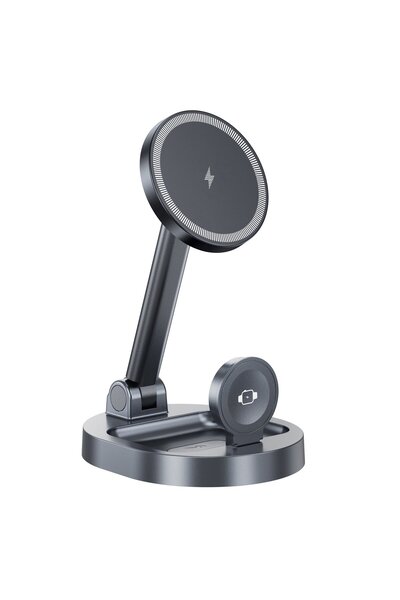 Vikefon 3 IN 1 3 In 1 Magnetic Wireless Charger Stand Pad For Magsafe iPhone ...