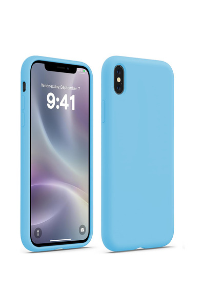 Casey Studios iPhone XR мек Силиконов калъф, микрофибърна вътрешна част, защи...