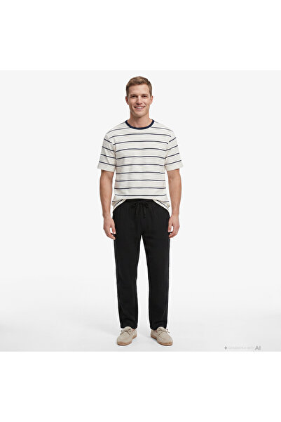 Nautica Erkek Siyah Regular Fit Pantolon