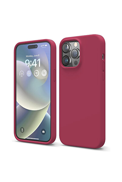 Casey Studios Silicone case iPhone 14 Pro Max, with microfiber, thin, protect...