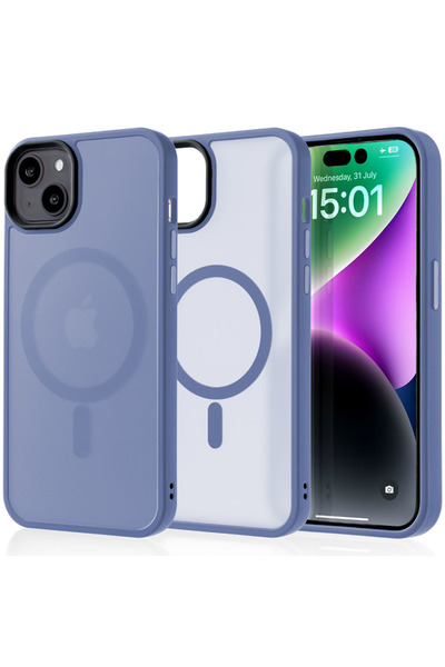 Casey Studios MagSafe калъф iPhone 14 Plus, безжично зареждане, повдигнати ръ...