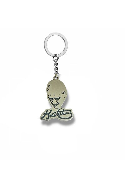 Herşey Nota Kemal Atatürk Written Bust Figured Metal Keychain – Silver Color ...