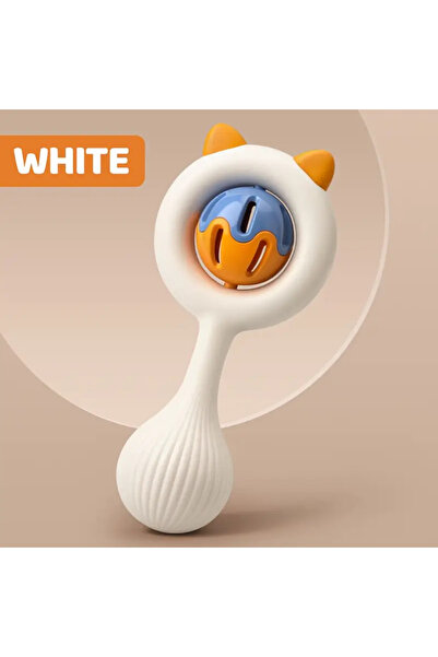 Choice1 white Newborn Sensory Grasp Toy, Chew-Safe Early Ed Handbell for Xmas...