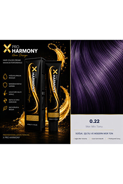 X Pro Harmony Tüp Boya 0.22 Viole Violet Saç Boyası 60 ml