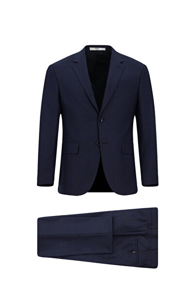 Kiğılı 7 Drop Slim Fit Karierter Anzug mit schmaler Passform