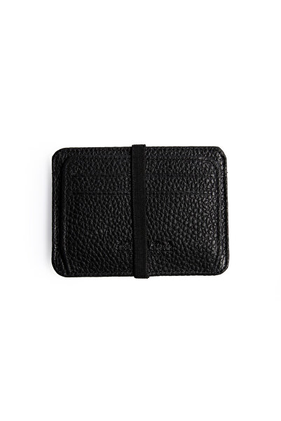 Abdullah Kiğılı Leather Floater Card Holder with Rubber Closure