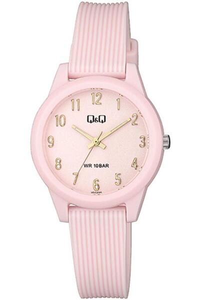 Q&Q Vs13J005Y Women's Wristwatch with Pink Silicone Cord Numbers