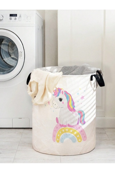 Choice unicorn Unicorn and Rainbow Laundry Basket Foldable Large Capacity Can...