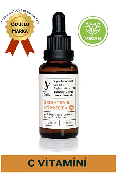 So Fly Brighten & Correct +mc Vitamin C Serumu 30ml