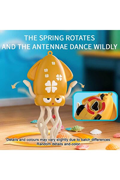 Choice1 Yellow159-18C 1PC Wind-Up Cute Squid Bath Toy, Interactive swiming Cr...