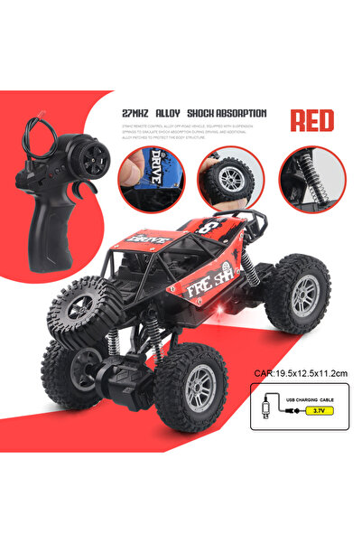 Choice1 BD015RC CAR-RED Remote Control Car Alloy Off-Road Climbing Car Shock-...