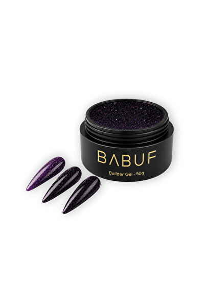 BABUF Gel de Construcție Autonivelant cu Glitter 50 g – Pentru Unghii cu Gel
