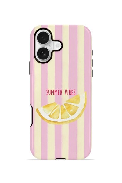 PiyasaSepeti iPhone 16 Vorian Double Layer Case Summer Vibes Lemon