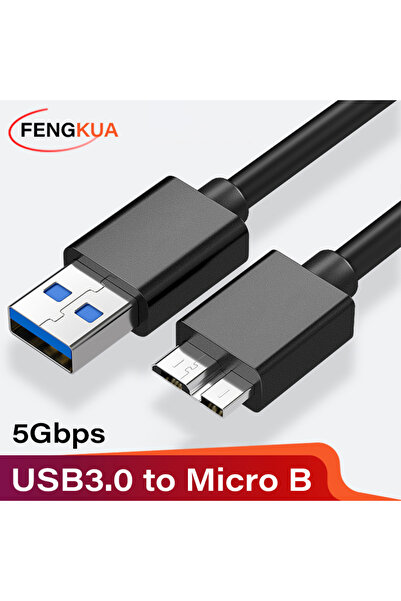 Choice 0.5m black USB 3.0 Micro B Cable for USB3.0 to Micro B External USB Ha...