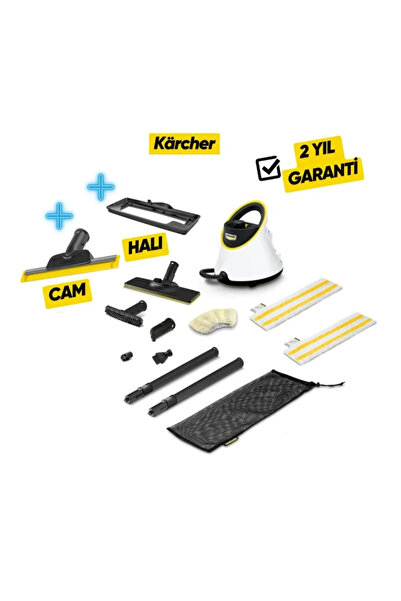 Karcher Sc 2 Deluxe Prime Buharlı Temizlik Makinesi Pencere ve Halı Silme Apa...