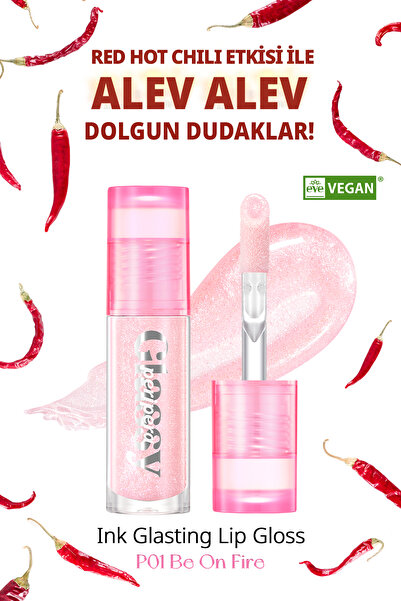 PERIPERA Pembe Simli Dudak Dolgunlaştırıcı Gloss Ink Glasting Lip Gloss (P01 ...