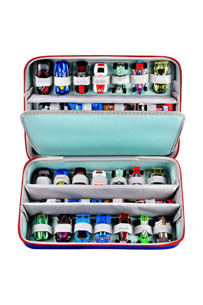 Choice Blue Toy Car Organizer Case, Portable Storage Holder for Matchbox Cars...