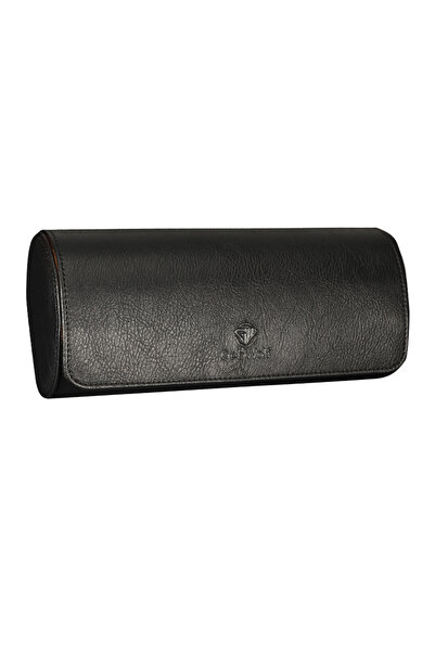 Choice black 3 Slots Roll Travel Case Portable Vintage PU Leather Watch Organ...