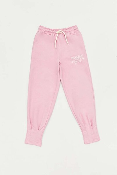Fulla Moda Printed Lace-Up Waist Girl's Sweatpants