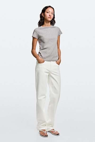 Massimo Dutti Düşük bel straight fit jean