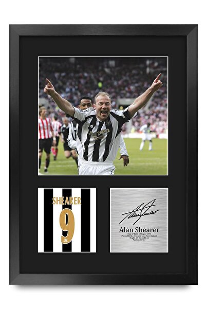 ALAYRA International Alayra Framed Alan Shearer Newcastle United Gifts Printe...