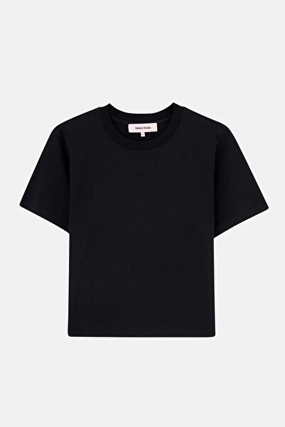 Reflect Studio Βασικό Premium Γυναικείο T-shirt - Μαύρο