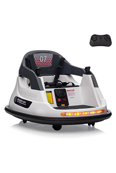 Kinderauto Kinderplay Bumper 12V Electric Ride-On Car White