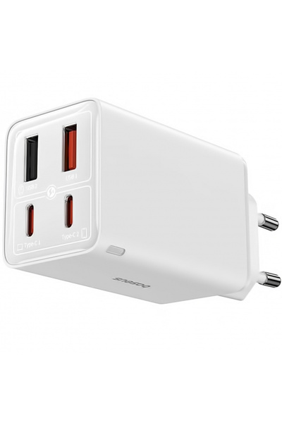 Baseus Incarcator Retea Cu Cablu USB-C GaN6 Pro, 100W, 3.25A, 2 x USB-A - 2 x...