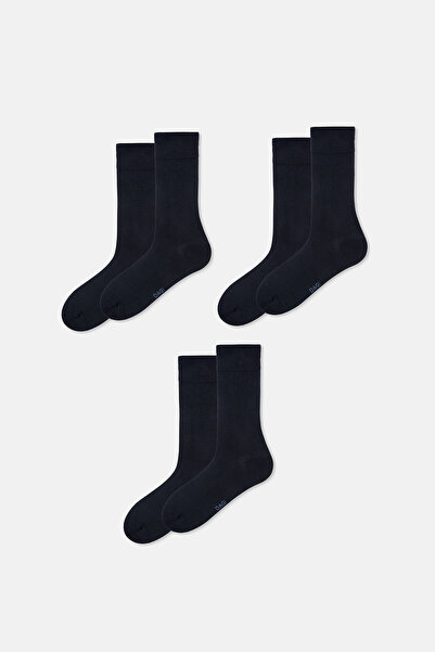 Dagi Ανδρικές κάλτσες Micro Modal σε μπλε ναυτικό χρώμα, σετ 3 τεμαχίων