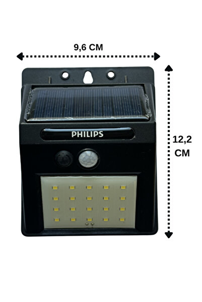 Philips (1 Adet) 5W Beyaz Işık (6500K) Güneş Panelli Duvar Armatür