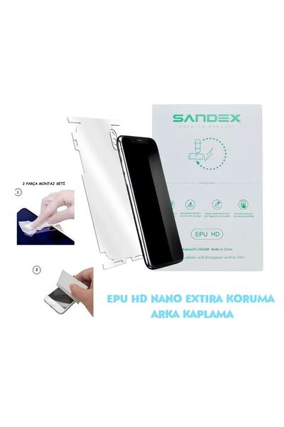 tkgz Honor 600 Uyumlu NANO FULL Arka Kaplama Esnek ULTRA İnce - SANDEX - EPU HD