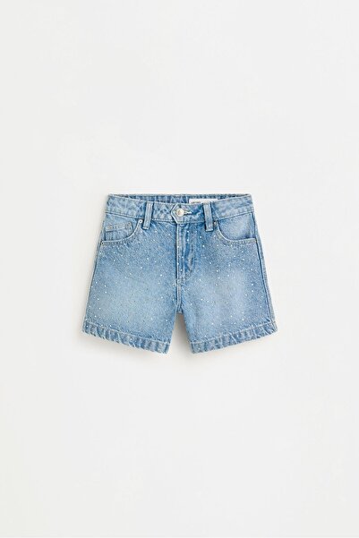 LEFTIES Parlak detaylı denim şort