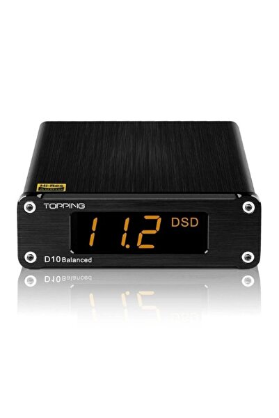 GÜMRÜK BEY Topping D10 Balanced HiFi DAC USB Ses Dönüştürücü – Siyah - D10B BK