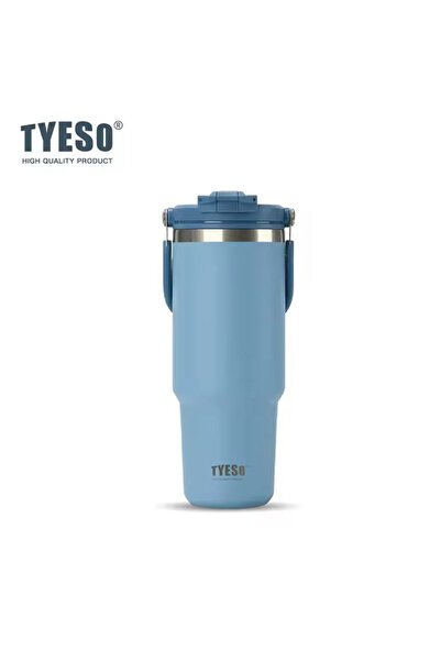 Tyeso ROAM 2.0 θερμός κούπα με καλαμάκι και λαβή, μόνωση κενού, αντιδιαρροϊκή...