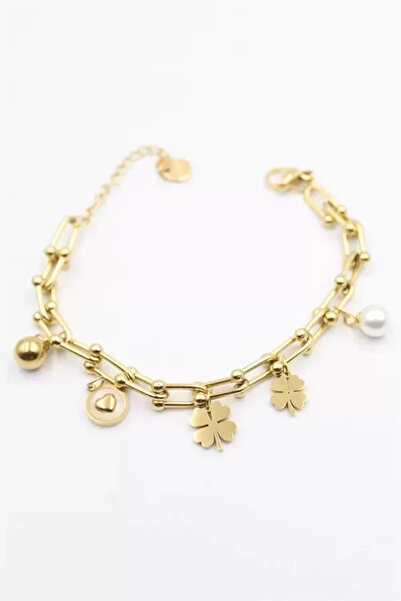Generic Brand Charm Tfn Chain Bracelet - Gold