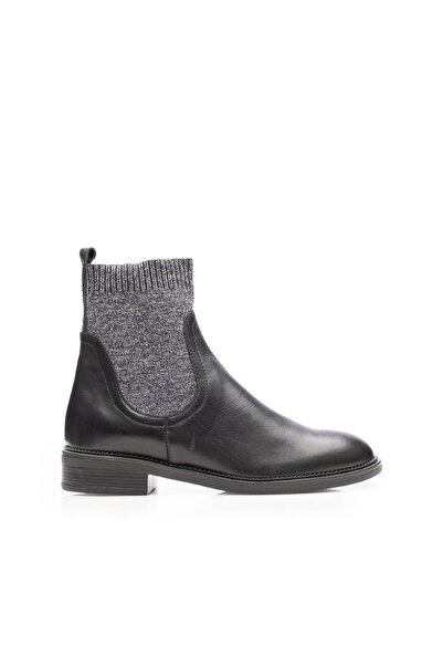 UrbanShoes Botine dama din piele naturala Leofex- 053 Negru box