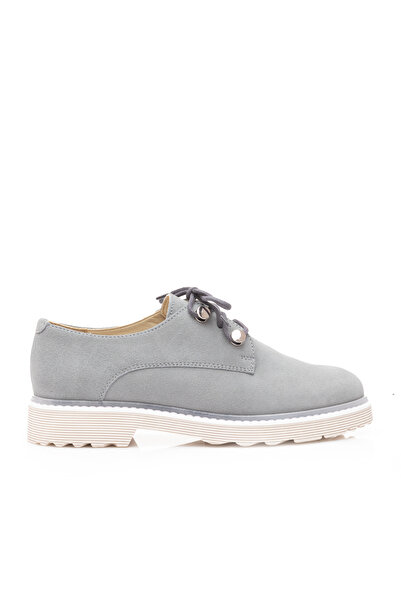 UrbanShoes Pantofi casual dama din piele naturala,Leofex - 346 Gri deschis velur