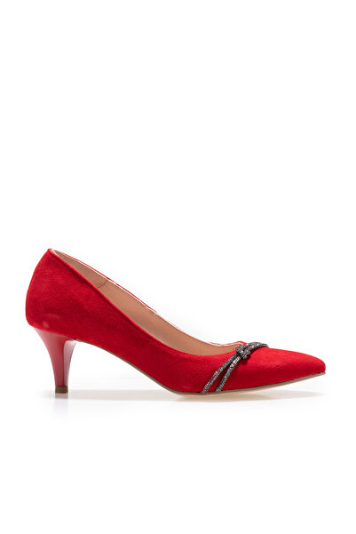 UrbanShoes Elegant women's shoes made of Genuine Leather - 180 Red Velvet