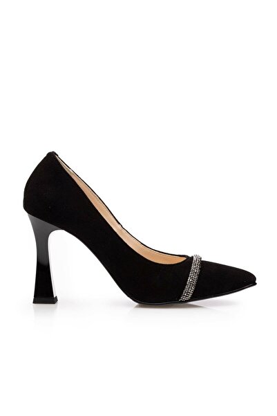 UrbanShoes Pantofi eleganți damă din piele naturală - 2215 Negru Velur