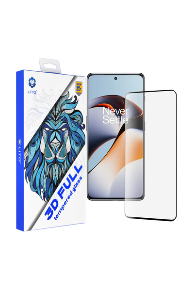 Lito Folie protectie pentru OnePlus 11R, Transparenta;Antisoc, negru