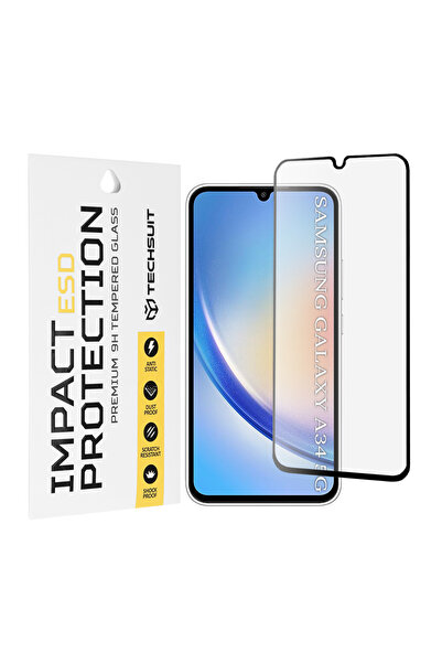 Techsuit Защитно фолио за Samsung Galaxy A34 5G, Прозрачно; Удароустойчиво, ч...