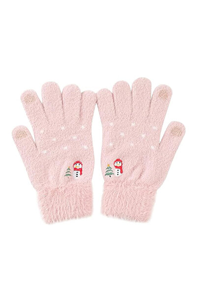 OEM Southern Sky - Gloves (ST0011) - from Mink Fur, Size 21cm - Pink
