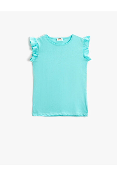 Koton Basic Ruffle T-Shirt Sleeveless