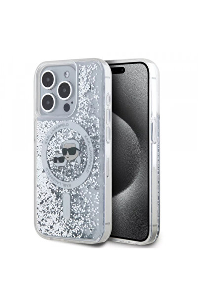 Stef's Cat Husa MagSafe pentru Apple iPhone 15 Pro, Karl Lagerfeld, Liquid Gl...