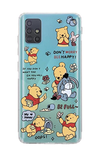 3GEN CASE Samsung Galaxy A71 Uyumlu Lüx Desenli Şeffaf Silikon Kılıf