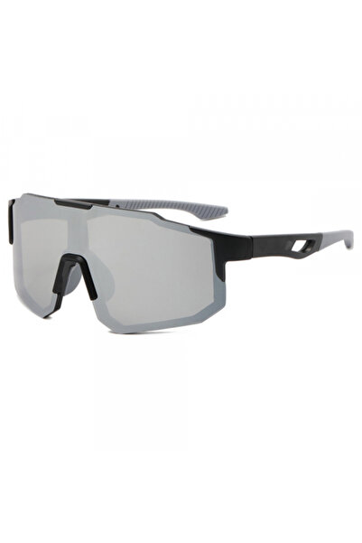 Techsuit Ochelari De Ciclism Unisex 9337, Protectie UV, Negri Argintii